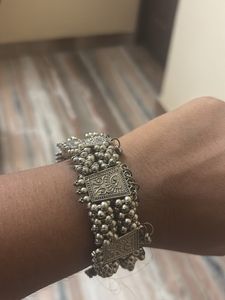 Antique Silver Kada Bracelet