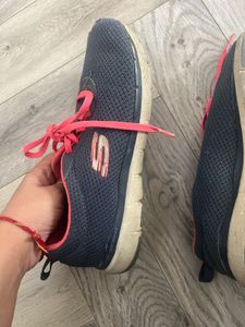 Skechers Women's Gray Pink Sneakers