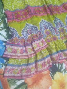 Bohemian Print Ruffled Tank Top