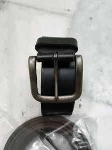 Classic Black Leather Belt