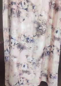 Cream &amp; Brown Printed Dress For 38 Bust
