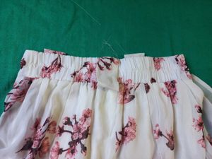 Floral Print Skirt And Top Combo