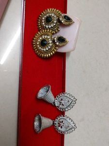 Elegant Jhumka Earrings Set