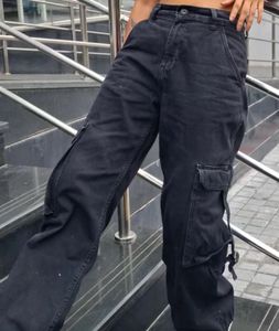Black Cargo Pants (S Size)