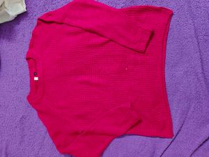 Magenta Knit Sweater