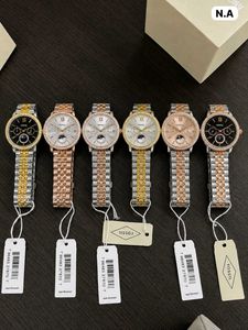 Fossil Two-Tone Moon Phase Watch