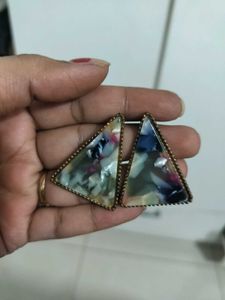 Unique Triangle Dangle Earrings