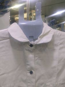 White Collared Button-Up Shirt