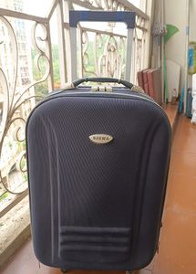 Small Suitcase with Wheels - Deep Blue