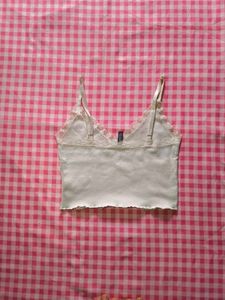 lace trim camisole top