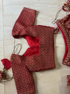 Red Velvet Lehenga