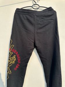 Black Graphic Print Sweatpants