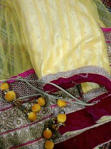 Beautiful Yellow Lehenga Skirt