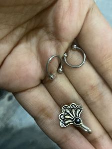 desi indian Nose Ring &amp; Earring Set