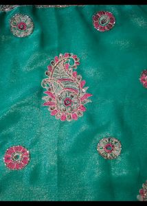 Full Maggam Work Saree With Blouse