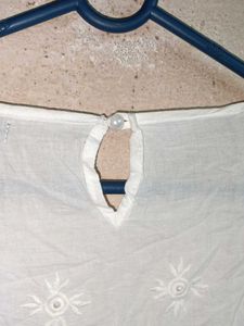 White Lace Trim Cropped Top