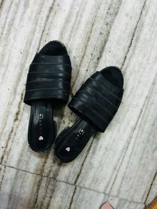 Black Slide Sandals used