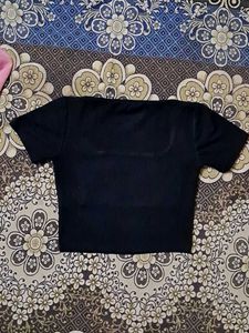 Classic Black Square neck Crop Top