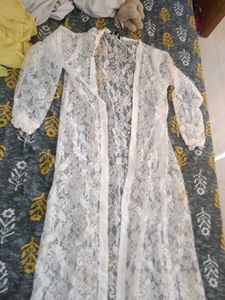 White Lace Dupatta/Cape