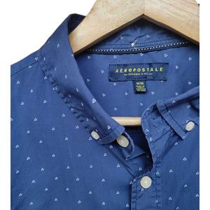 Aeropostale Blue  Short Sleeve Shirt Medium