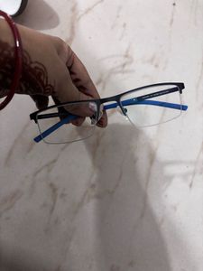 Stylish Blue Rim Eyeglasses with Case