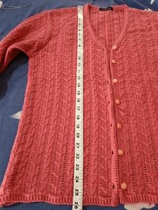 Pink Knitted Cardigan
