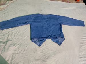 Denim Half Blazer, L Size
