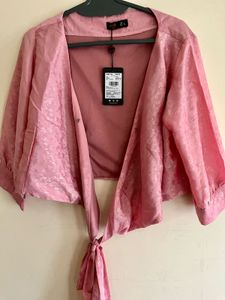 Tie on the romance in satin rose.