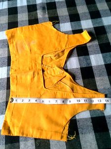 Yellow  cotton Blouse unfinished