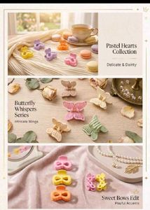 Butterfly Hair Claw Clips(6)