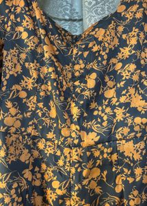Floral Print Wide-Leg Jumpsuit