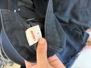 Black Distressed Denim Shorts