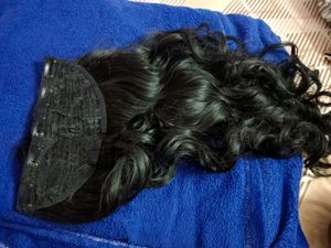 Wavy Black Wig pack of 2