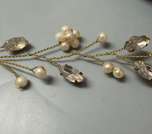 Elegant Pearl &amp; Crystal Hair Accessories (4pcs)