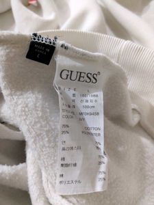 GUESS Logo Hoodie – Off White