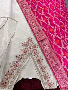 Embroidered Kurta With Dupatta Set