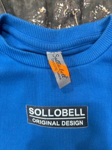Blue Cropped T-Shirt