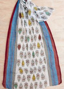 set of five Assorted Scarves/Dupattas Lot