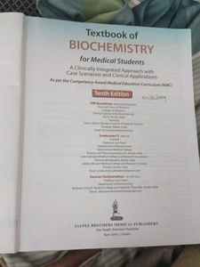 Textbook of Biochemistry for Medical Students