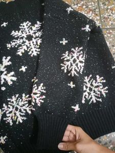 Snowflake Pattern Sweater
