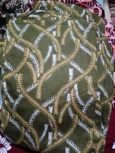 Green Leaf Print Nightgown