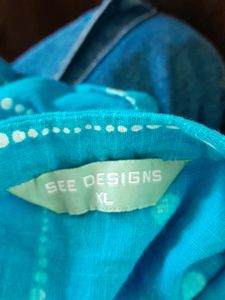 Blue Printed Kurta (Women's)