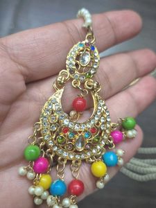 Ethnic Inspired Pearl Necklace &amp; Earring Set