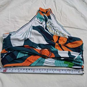 High-Waisted⚛️ Tropical Print Bikini