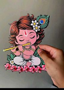 Adorable Baby Krishna Key Holder