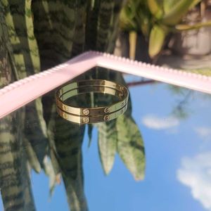 Elegant Cartier inspired bracelet with Diamonds