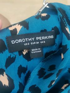 Dorothy Perkins Blue Animal Print Sheath Dress