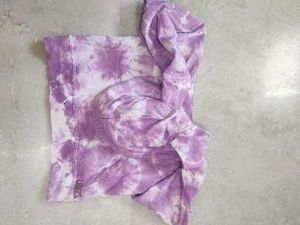 Brand New Purple Tie-Dye crop Hoodie