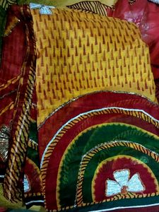 Beautiful Milti Colour Doriya Cloth  Saree