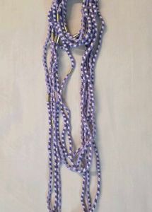 Cute Lavender &amp; White Hair Ties